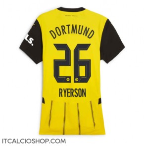 Borussia Dortmund Julian Ryerson #26 Prima Maglia Femmina 2024-25 Manica Corta
